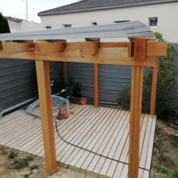 Réparation de toiture de pergola en acier Fecamp